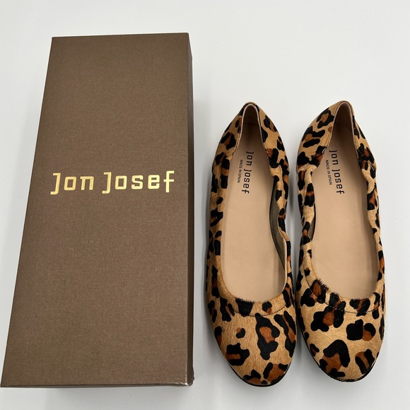 Jon Joseph - Maya Leopard Comb Flat Shoes - Picture 6 of 8